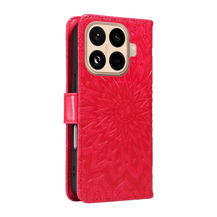 For Xiaomi 15T Pro 5G Embossed Sunflower Pattern Flip Leather Phone Case