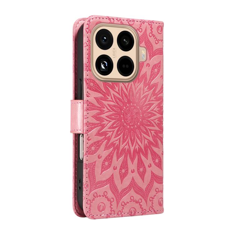 For Xiaomi 15T Pro 5G Embossed Sunflower Pattern Flip Leather Phone Case