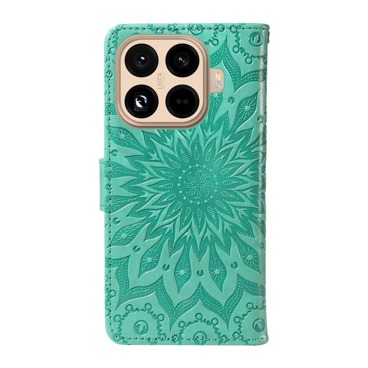For Xiaomi 15T Pro 5G Embossed Sunflower Pattern Flip Leather Phone Case
