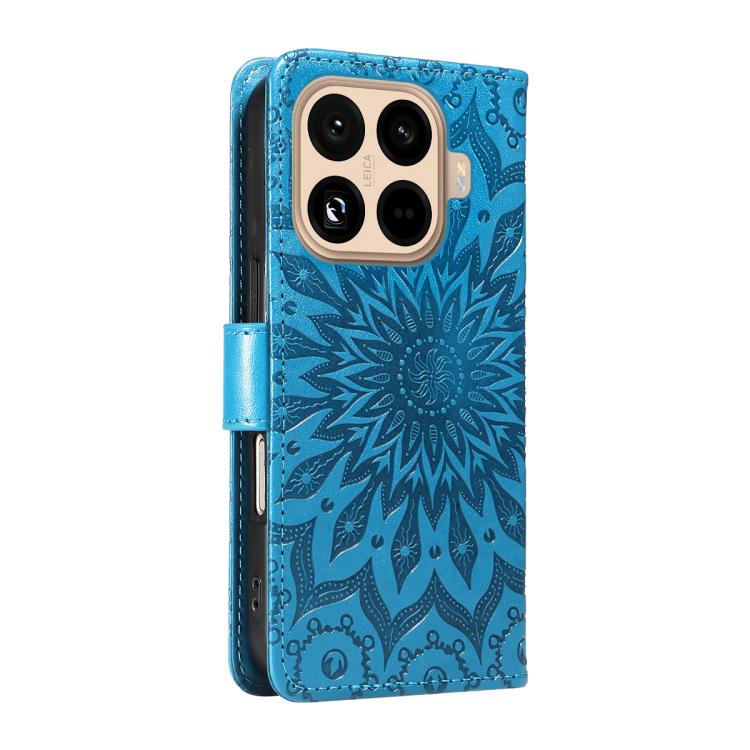 For Xiaomi 15T Pro 5G Embossed Sunflower Pattern Flip Leather Phone Case
