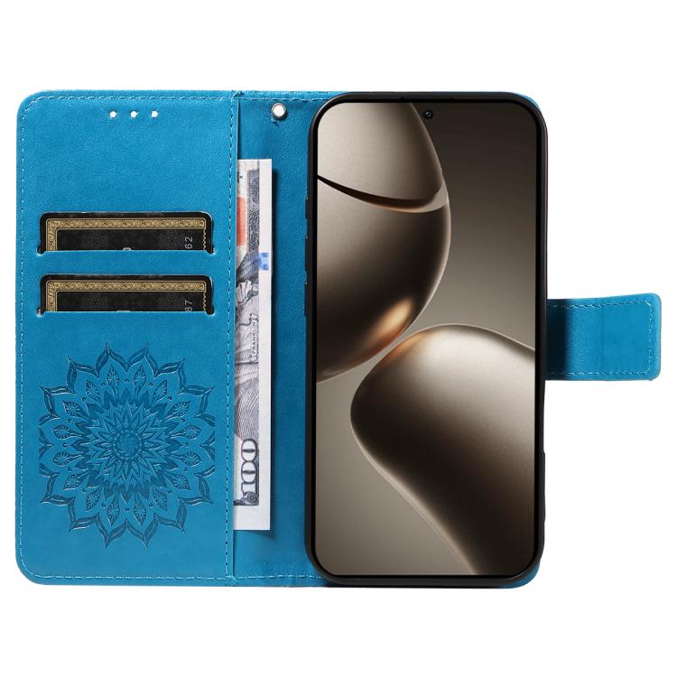 For Xiaomi 15T Pro 5G Embossed Sunflower Pattern Flip Leather Phone Case