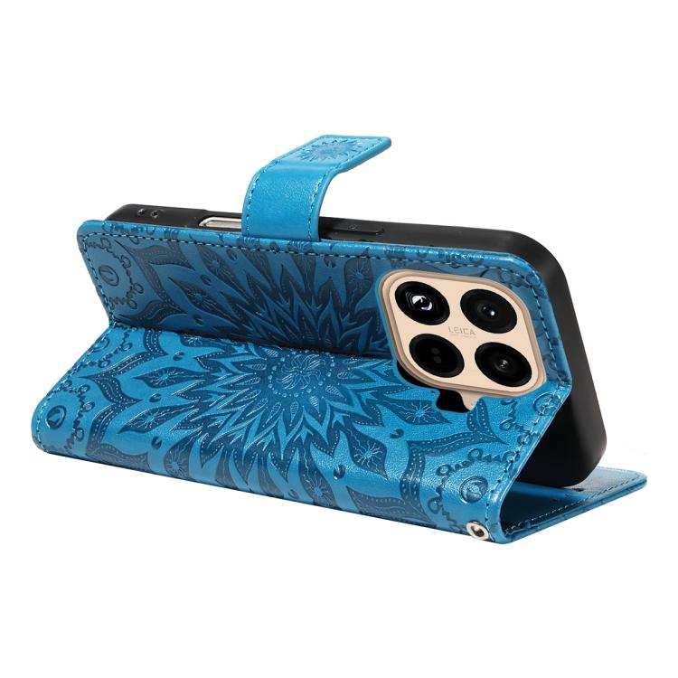 For Xiaomi 15T Pro 5G Embossed Sunflower Pattern Flip Leather Phone Case