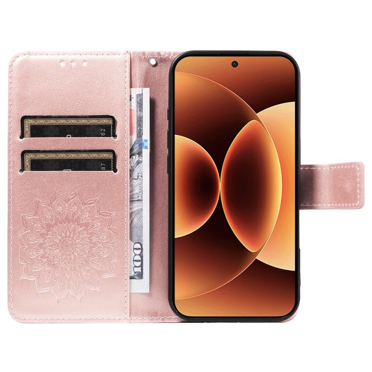 For Xiaomi 17 Pro Max Embossed Sunflower Pattern Flip Leather Phone Case