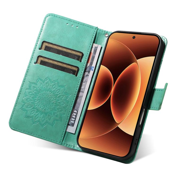 For Xiaomi 17 Pro Max Embossed Sunflower Pattern Flip Leather Phone Case