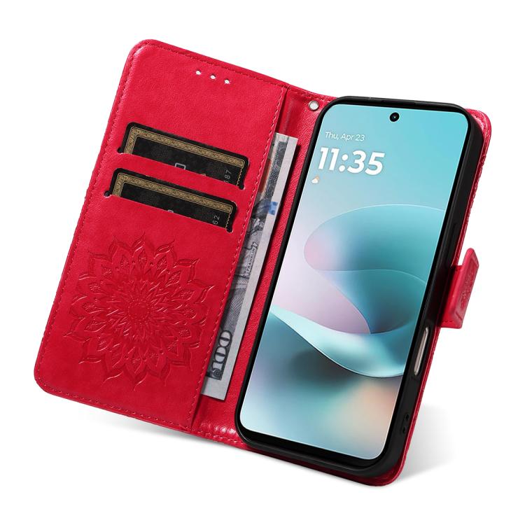 For Xiaomi Poco X8 Pro Max 5G Embossed Sunflower Pattern Flip Leather Phone Case