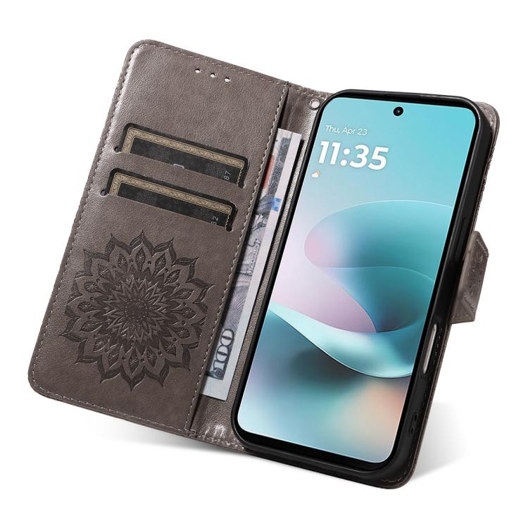 For Xiaomi Poco X8 Pro 5G Embossed Sunflower Pattern Flip Leather Phone Case