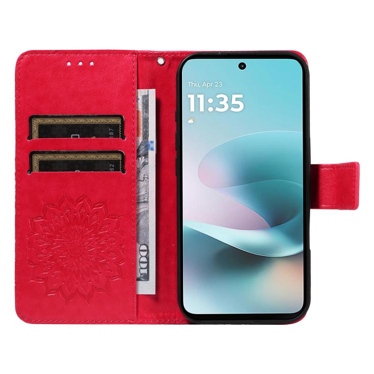 For Xiaomi Poco X8 Pro 5G Embossed Sunflower Pattern Flip Leather Phone Case