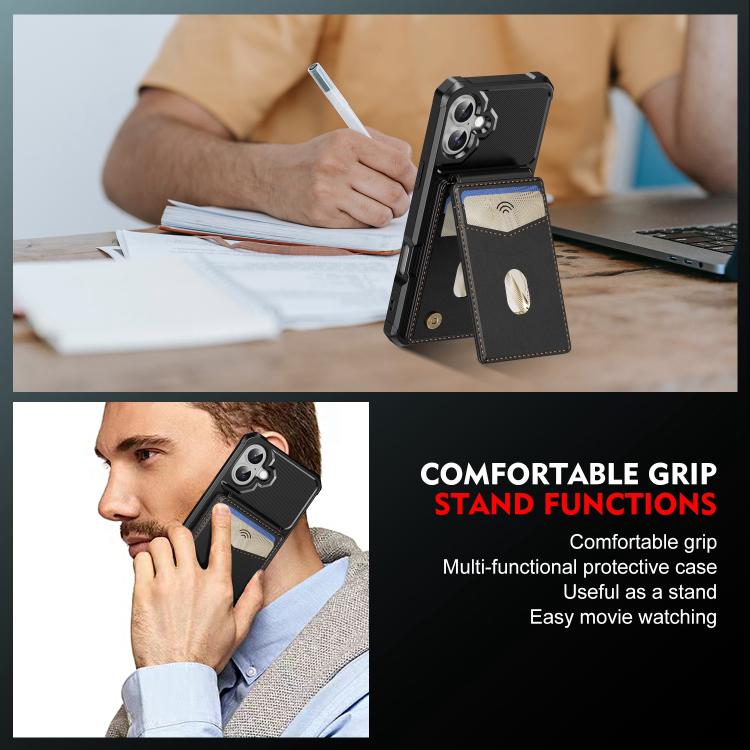 For iPhone 16 Plus 2-in-1 Magnetic Wallet MagSafe Leather Back Phone Case