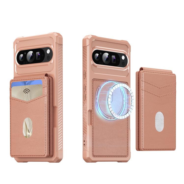 For Google Pixel 9 / 9 Pro 2-in-1 RFID Wallet Magnetic MagSafe Leather Phone Case