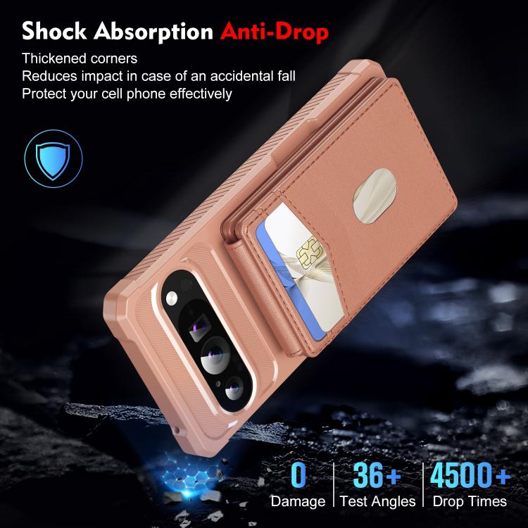 For Google Pixel 9 Pro XL 2-in-1 RFID Wallet Magnetic MagSafe Leather Phone Case