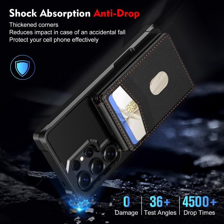 For Samsung Galaxy S23 Ultra 5G 2-in-1 Magnetic Wallet MagSafe Leather Back Phone Case