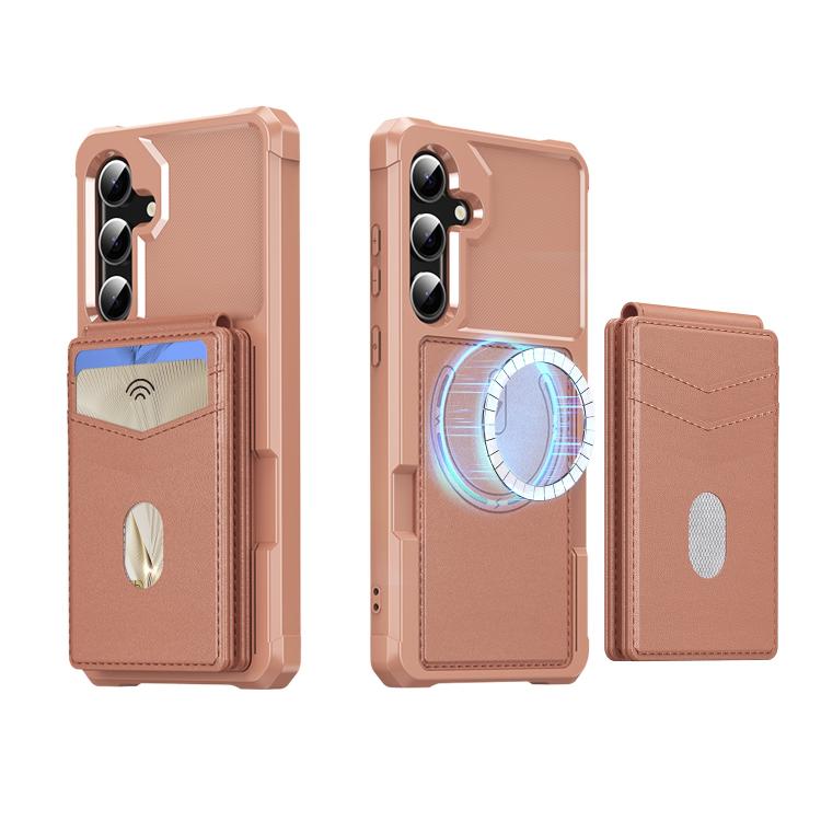 For Samsung Galaxy S23 FE 5G 2-in-1 Magnetic Wallet MagSafe Leather Back Phone Case