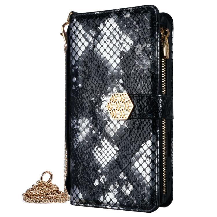For Redmi K90 Pro Max 5G / Poco F8 Ultra Crossbody Handle Snake Texture Leather Phone Case