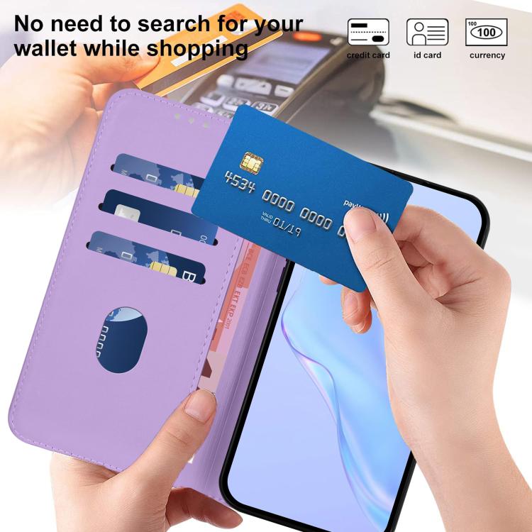 For Samsung Galaxy M56 5G Skin Feel Solid Color Leather Phone Case with Lanyard