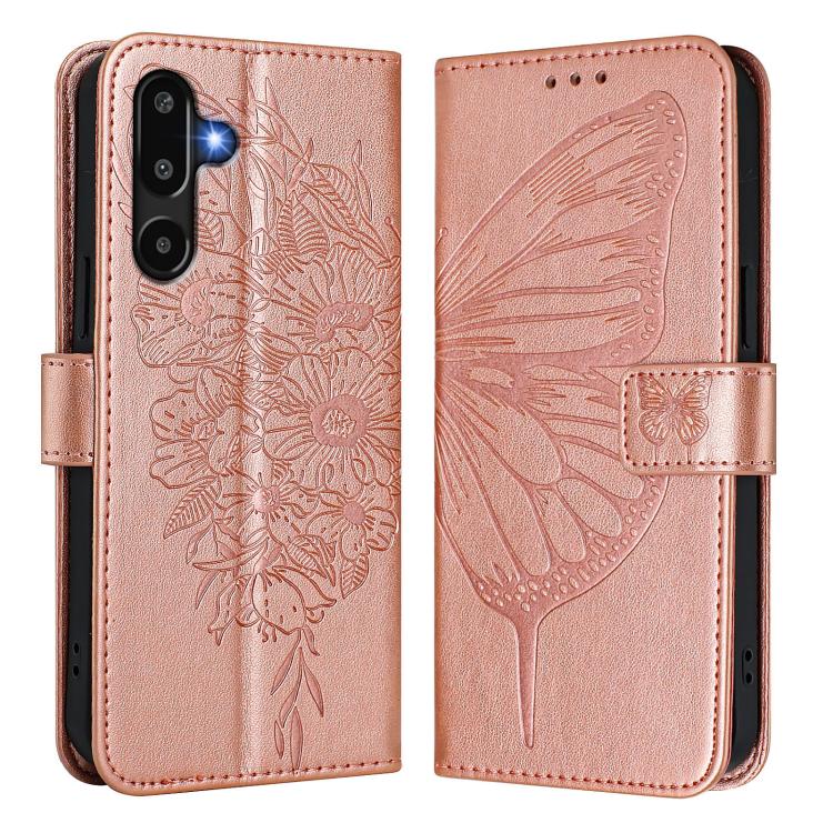 For Samsung Galaxy F16 5G Global Embossed Butterfly Leather Phone Case