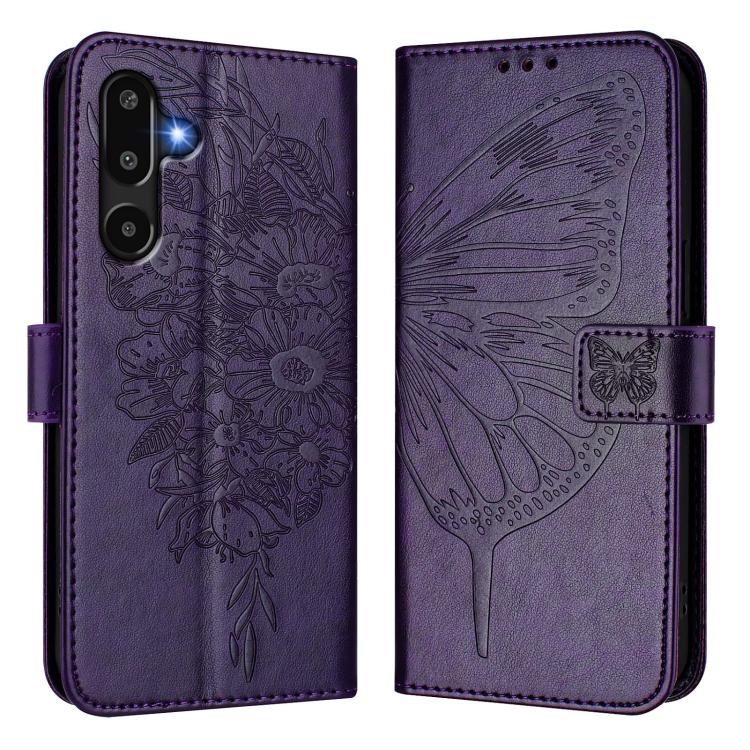 For Samsung Galaxy F16 5G Global Embossed Butterfly Leather Phone Case