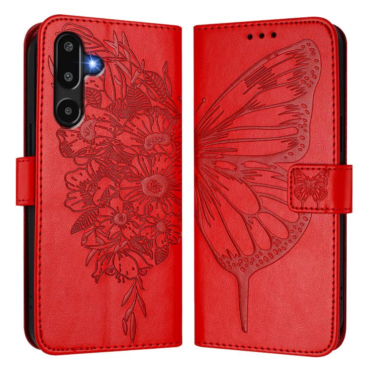 For Samsung Galaxy F16 5G Global Embossed Butterfly Leather Phone Case