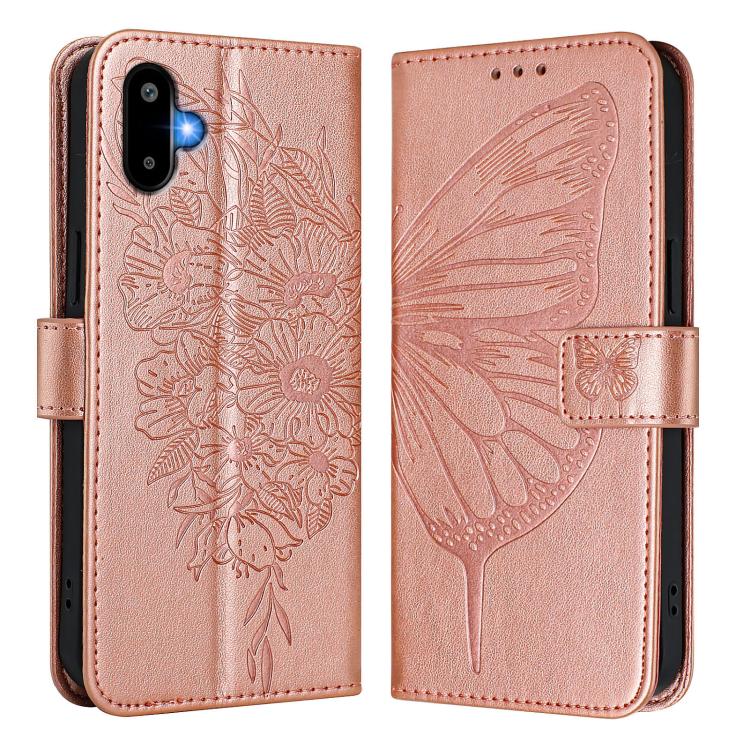 For Samsung Galaxy F06 5G / M06 5G Embossed Butterfly Leather Phone Case