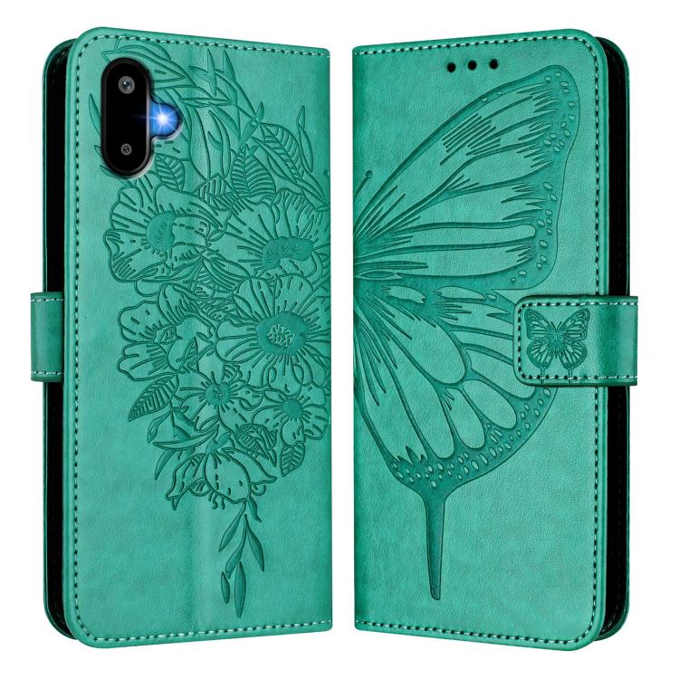 For Samsung Galaxy F06 5G / M06 5G Embossed Butterfly Leather Phone Case