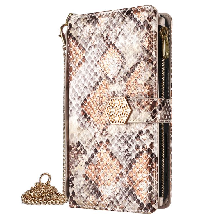 For Xiaomi 17 Pro Crossbody Handle Snake Texture Leather Phone Case