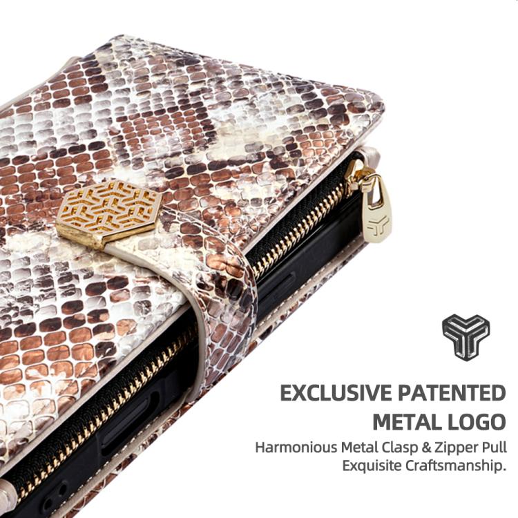 For Xiaomi 17 Pro Max Crossbody Handle Snake Texture Leather Phone Case