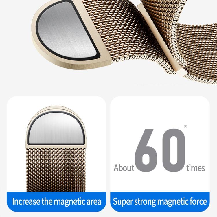 For Apple Watch 42mm / 41mm / 40mm / 38mm Kalebol Semi-circular Milanese Stainless Steel Strap