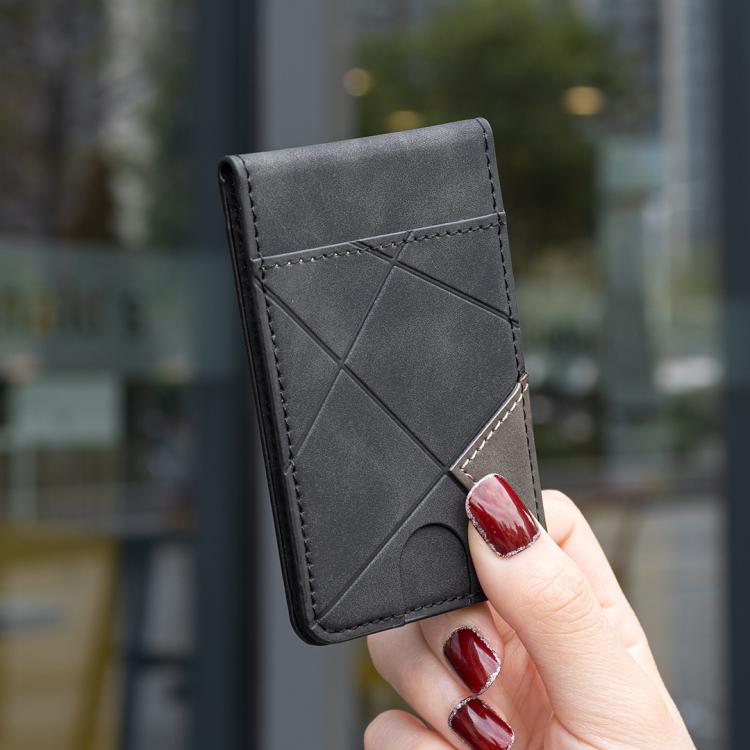 Prismatic Leather Vertical Magnetic Wallet Card Bag Case