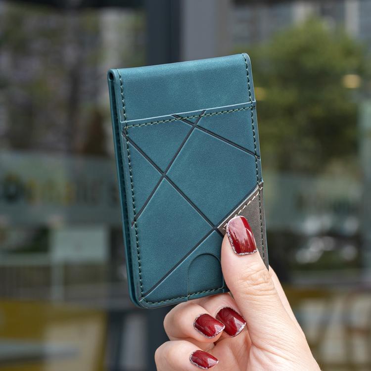 Prismatic Leather Vertical Magnetic Wallet Card Bag Case