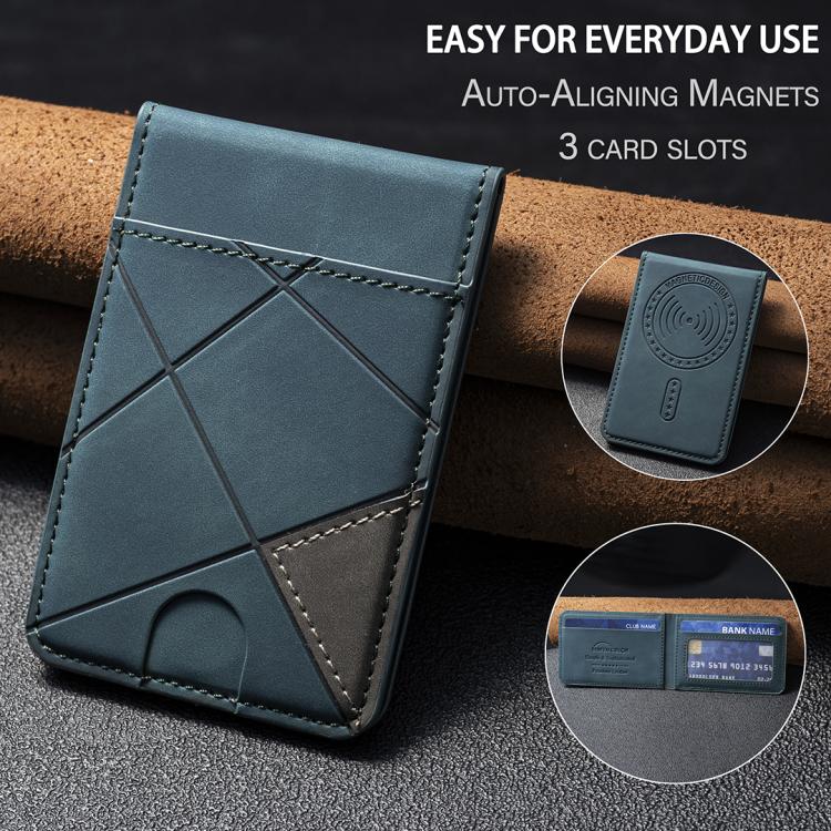Prismatic Leather Vertical Magnetic Wallet Card Bag Case