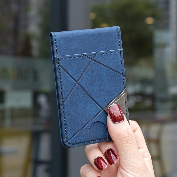 Prismatic Leather Vertical Magnetic Wallet Card Bag Case