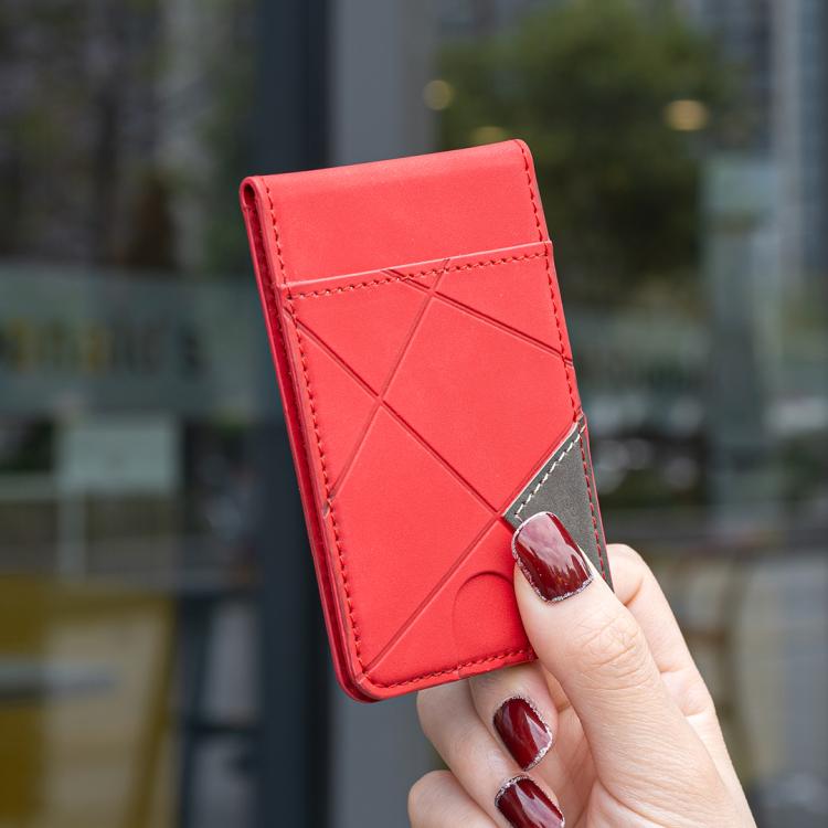 Prismatic Leather Vertical Magnetic Wallet Card Bag Case