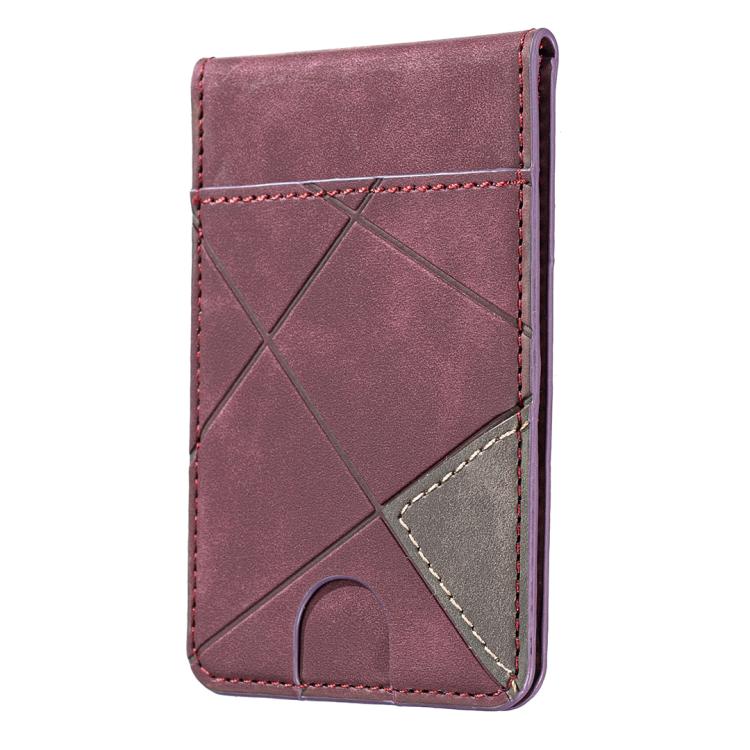 Prismatic Leather Vertical Magnetic Wallet Card Bag Case