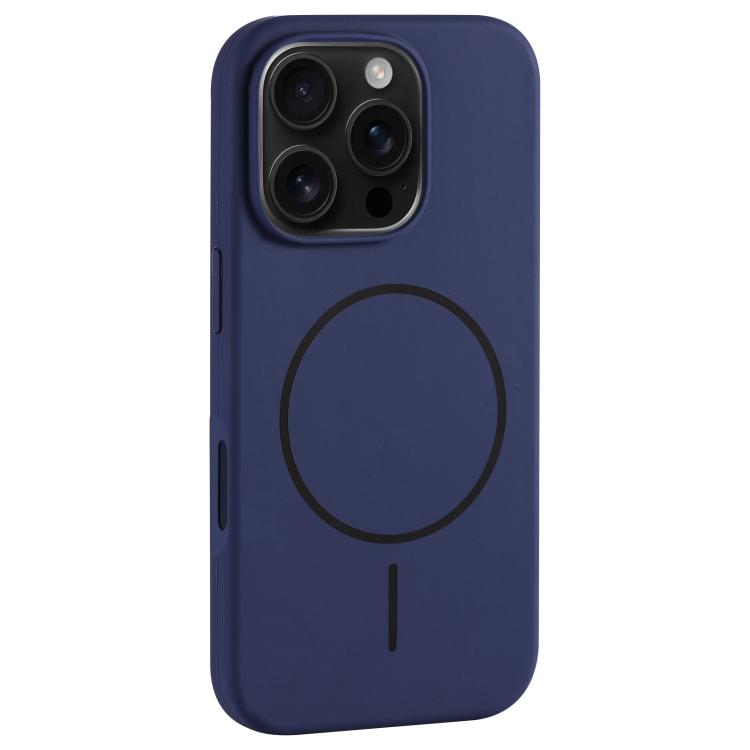 For iPhone 16 Pro Max Large Hole Camera MagSafe Liquid Silicone Full Coverage Phone Case