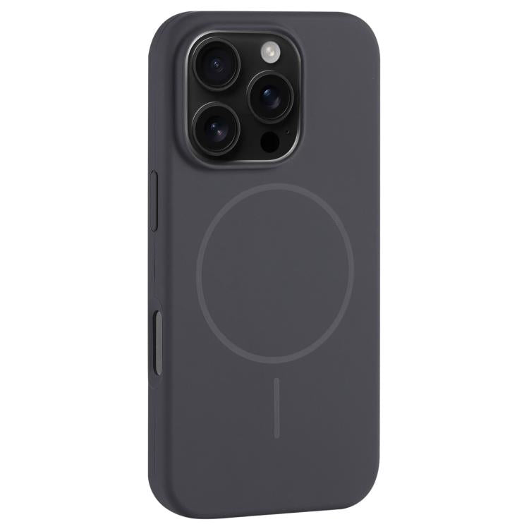 For iPhone 16 Pro Max Large Hole Camera MagSafe Liquid Silicone Full Coverage Phone Case