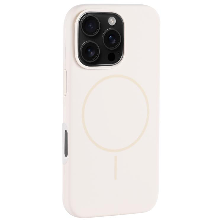 For iPhone 16 Pro Large Hole Camera MagSafe Liquid Silicone Full Coverage Phone Case