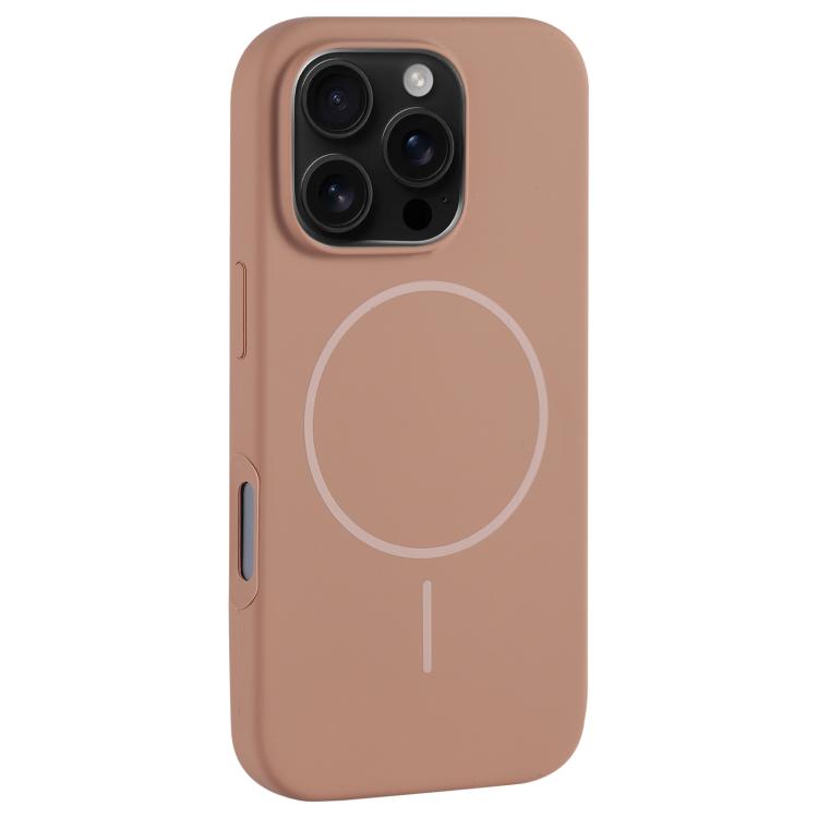 For iPhone 16 Pro Large Hole Camera MagSafe Liquid Silicone Full Coverage Phone Case