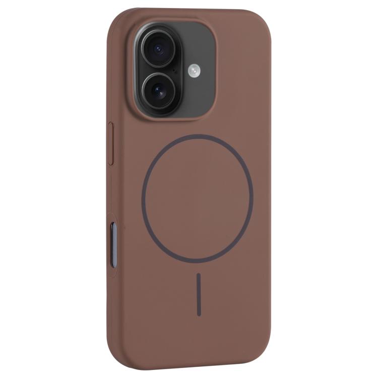 For iPhone 16 Plus Large Hole Camera MagSafe Liquid Silicone Full Coverage Phone Case