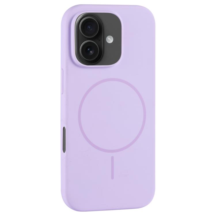 For iPhone 16 Plus Large Hole Camera MagSafe Liquid Silicone Full Coverage Phone Case