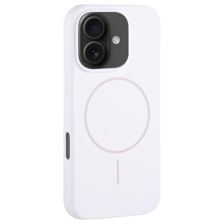 For iPhone 16 Large Hole Camera MagSafe Liquid Silicone Full Coverage Phone Case