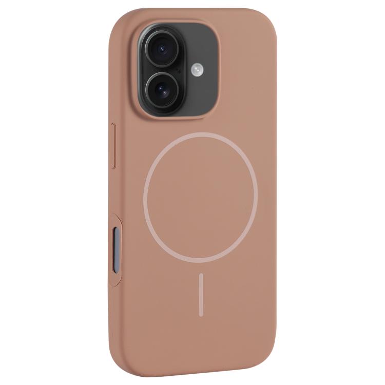 For iPhone 16 Large Hole Camera MagSafe Liquid Silicone Full Coverage Phone Case