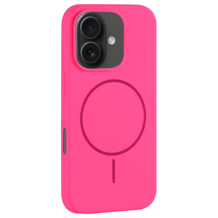 For iPhone 16 Large Hole Camera MagSafe Liquid Silicone Full Coverage Phone Case