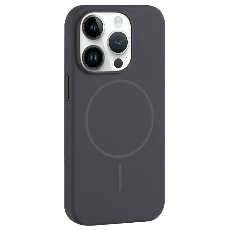 For iPhone 14 Pro Large Hole Camera MagSafe Liquid Silicone Full Coverage Phone Case
