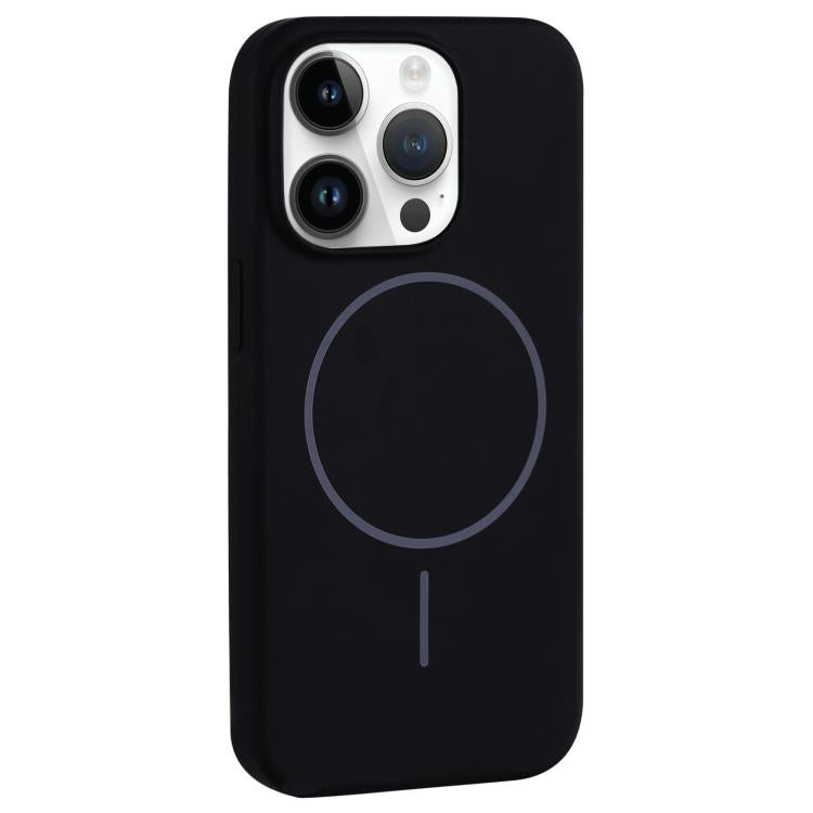 For iPhone 12 Pro Max Large Hole Camera MagSafe Liquid Silicone Full Coverage Phone Case