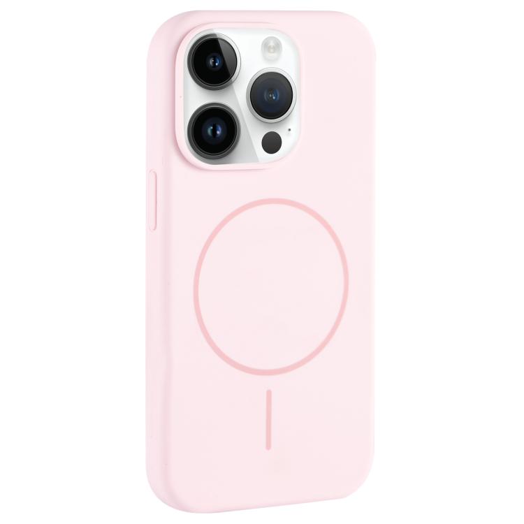 For iPhone 12 Pro Max Large Hole Camera MagSafe Liquid Silicone Full Coverage Phone Case