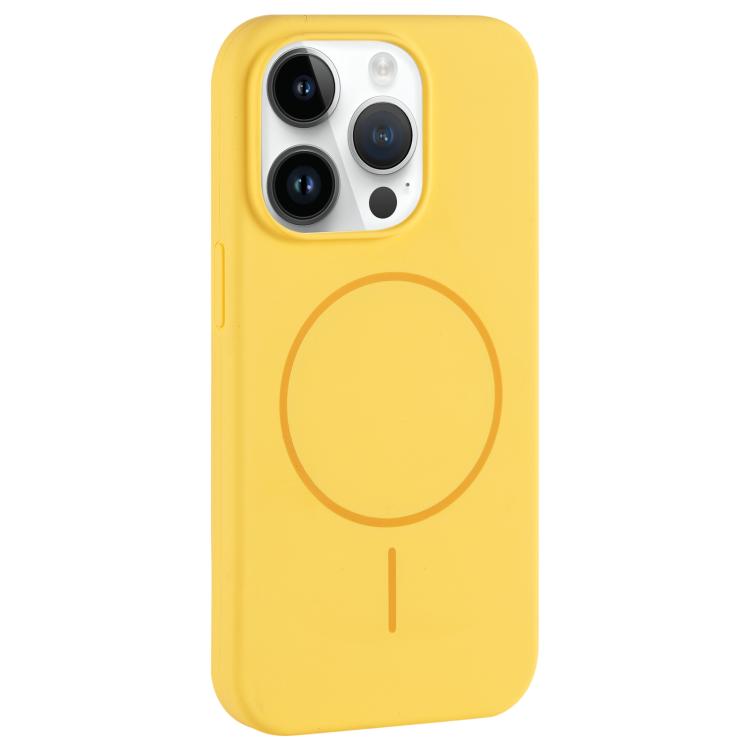 For iPhone 12 Pro Max Large Hole Camera MagSafe Liquid Silicone Full Coverage Phone Case