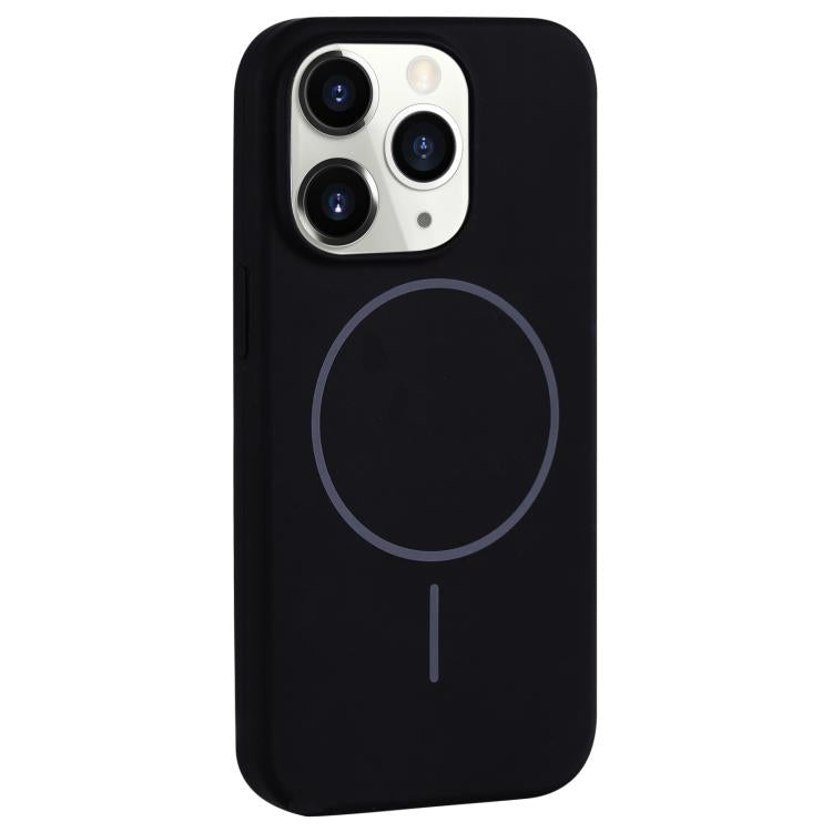 For iPhone 11 Pro Max Large Hole Camera MagSafe Liquid Silicone Full Coverage Phone Case