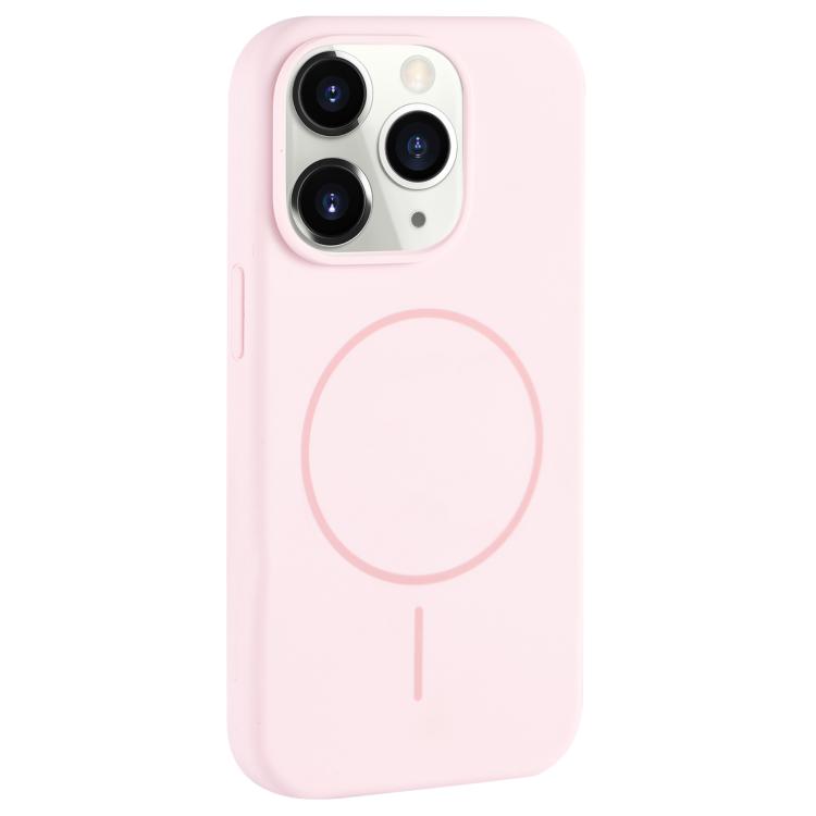 For iPhone 11 Pro Max Large Hole Camera MagSafe Liquid Silicone Full Coverage Phone Case