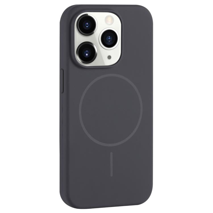 For iPhone 11 Pro Max Large Hole Camera MagSafe Liquid Silicone Full Coverage Phone Case