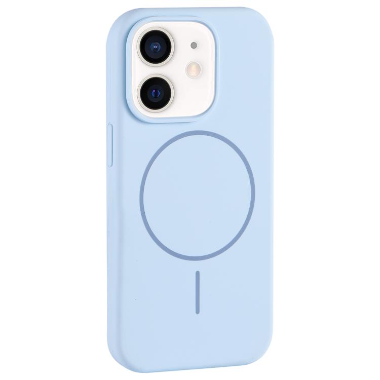 For iPhone 11 Large Hole Camera MagSafe Liquid Silicone Full Coverage Phone Case