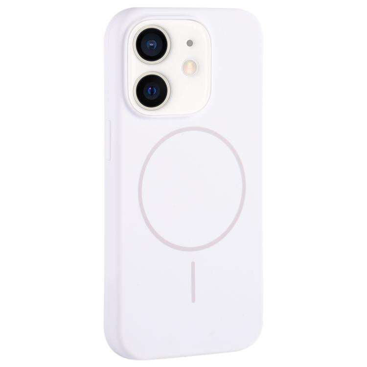 For iPhone 11 Large Hole Camera MagSafe Liquid Silicone Full Coverage Phone Case